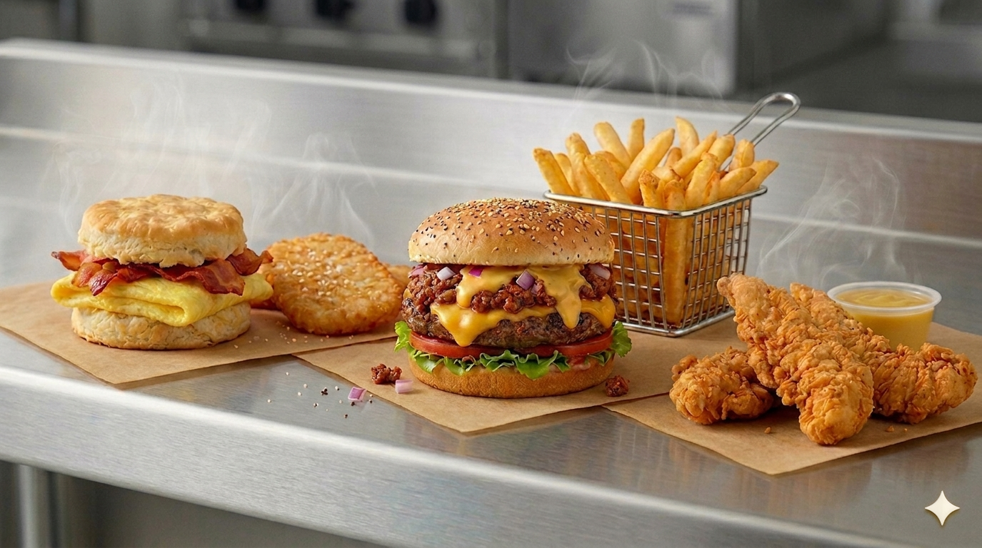 Made-to-order hot food at Petro Ave